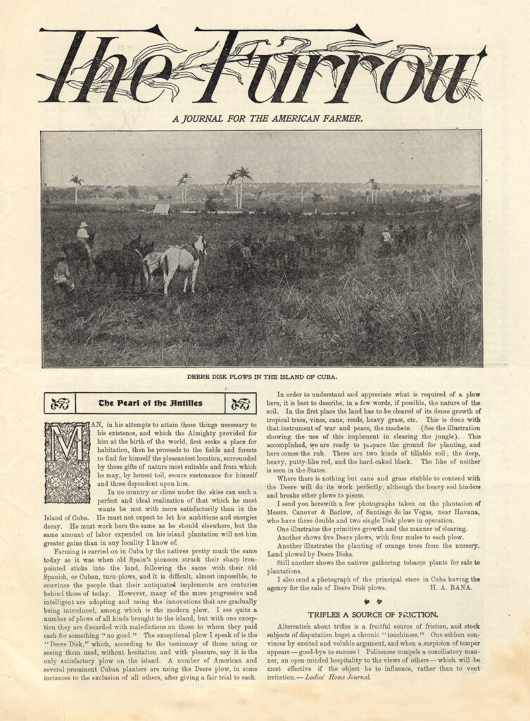What John Deere’s 1895 Magazine Teaches Us john deere the furrow maroon marketing